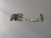 3D Shiny Gold Bismillah Door Sign – Elegant Islamic Calligraphy