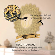 Wall Art – 99 Names of Allah 3D Gold Acrylic Geometric Islamic Decor
