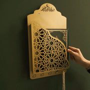 Wall-Mounted Holy Quran Holder & Tasbih Organizer