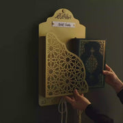 Personalized Metal Quran Box for Wall with Hangers